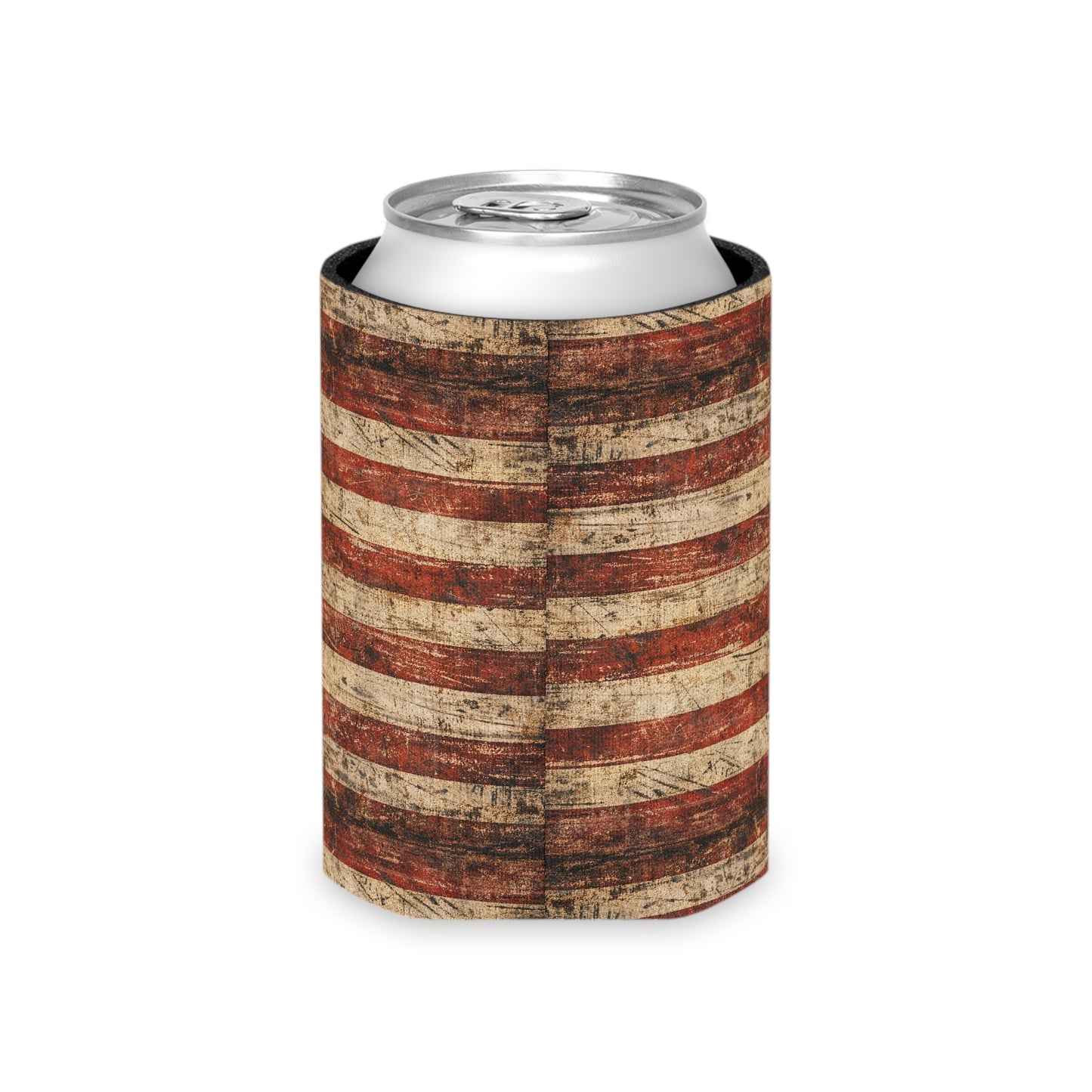 American Flag Vintage Can Cooler — Patriotic Beer Koozie for 4th of July & BBQs