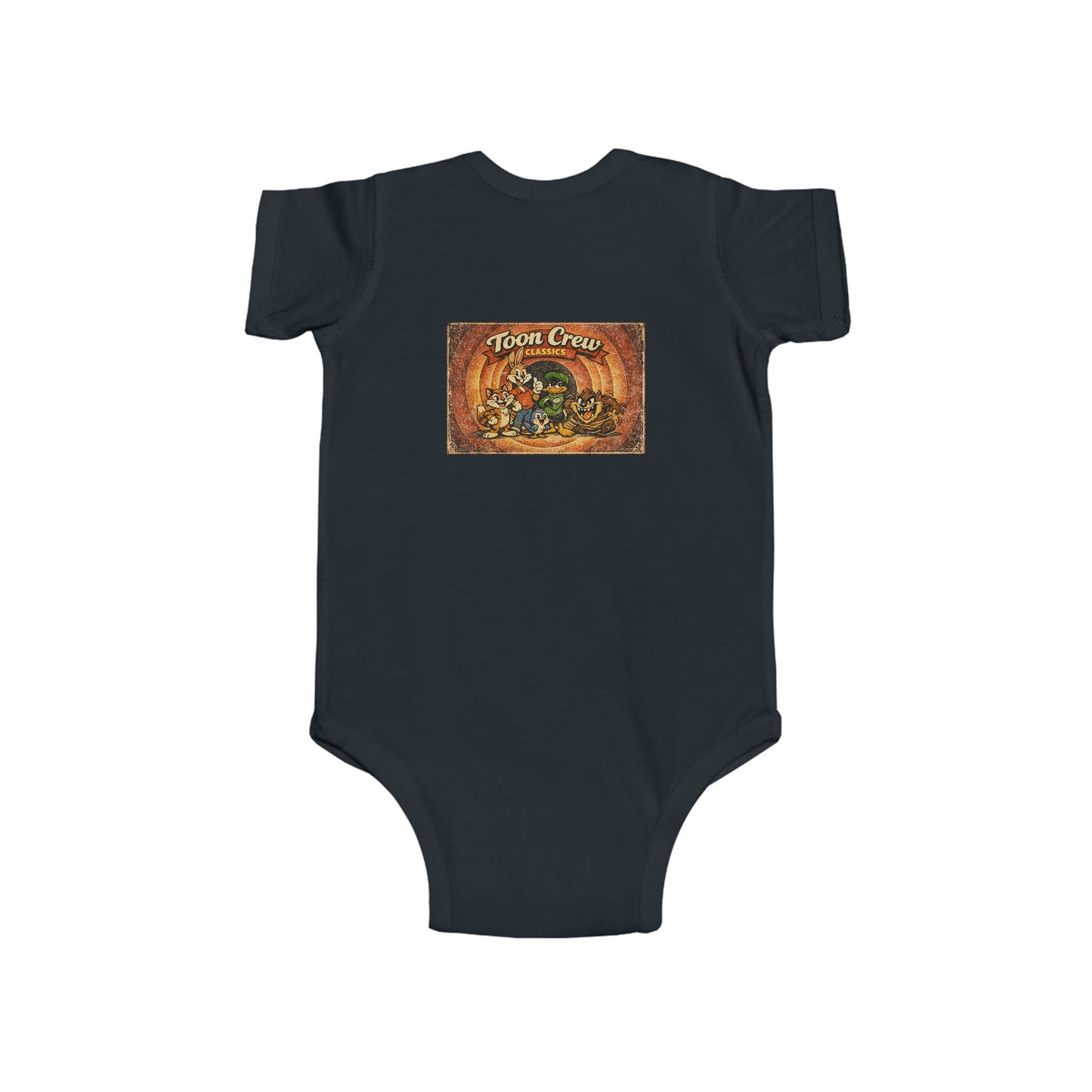 Infant Bodysuit - ‘Town Creek’ Rustic Woodland Baby Onesie (Vintage Animal Design)