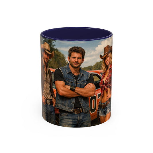 Cowboy Crew Photo Accent Coffee Mug — Rustic Southern Country Vibe (11/15oz)