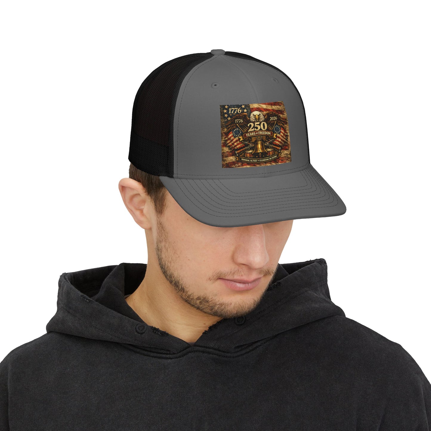 Trucker Cap - 250th Anniversary American Revolution 1776–2026 Patriotic Snapback