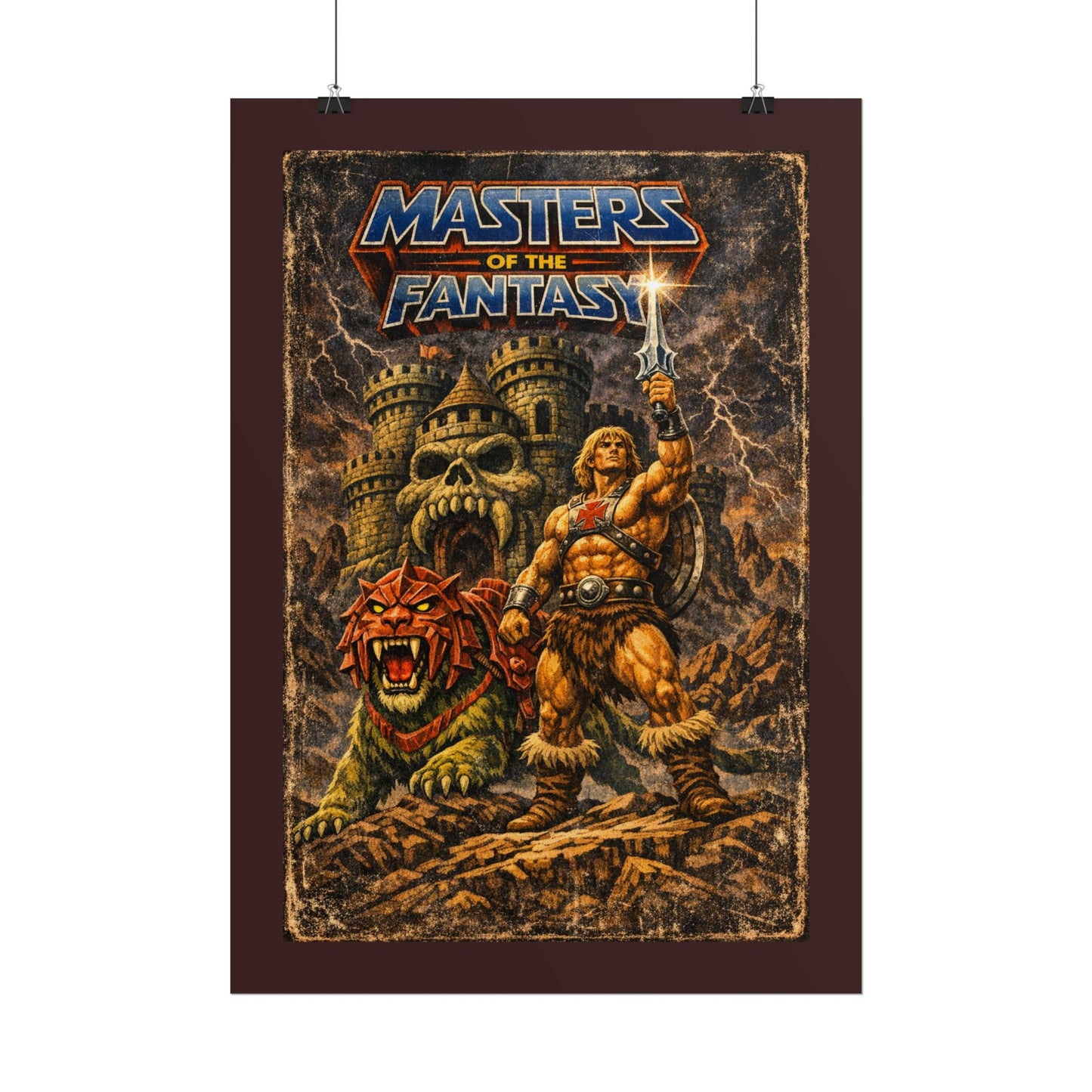 Rolled Poster — ‘Masters of the Fantasy’ Vintage Sword & Sorcery Art Print