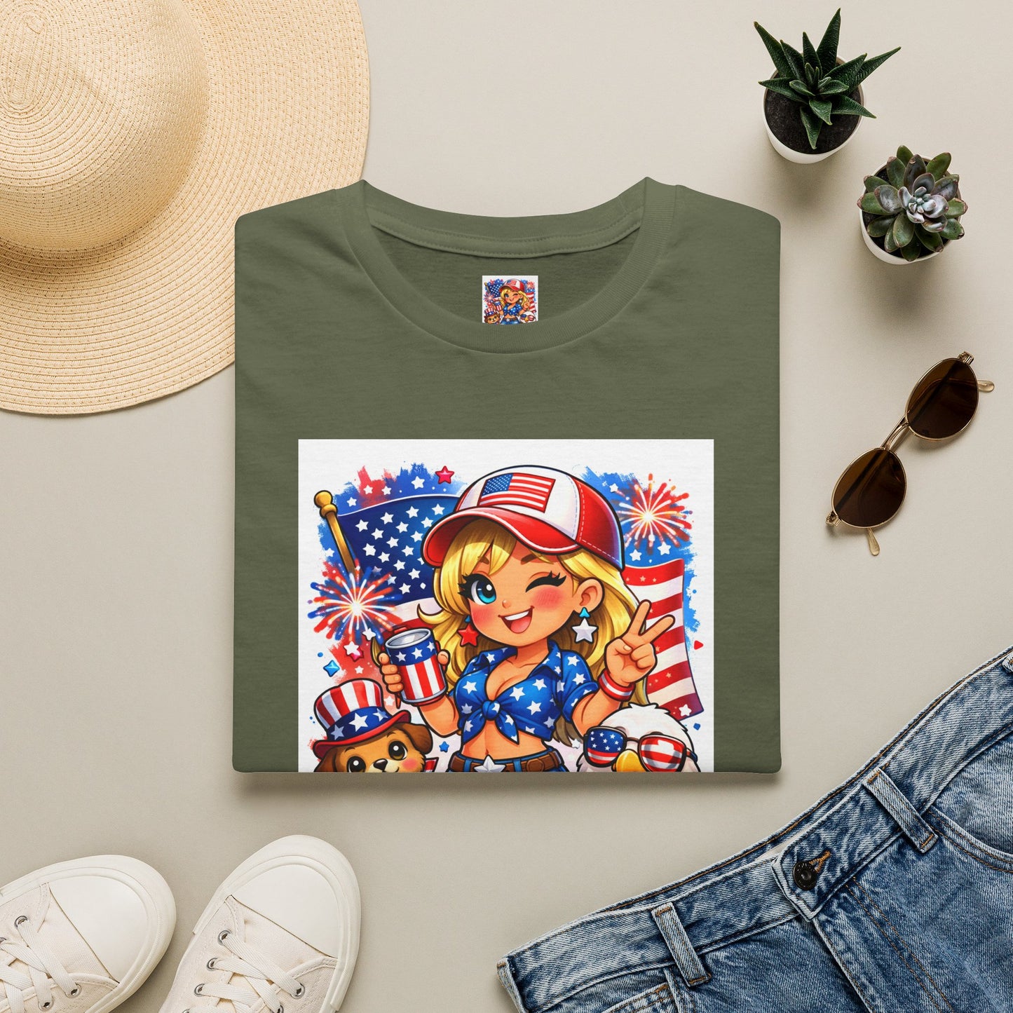 Patriotic Sassy Girl T-Shirt — "Sassy, Classy & a Little Badassy" 4th of July Tee