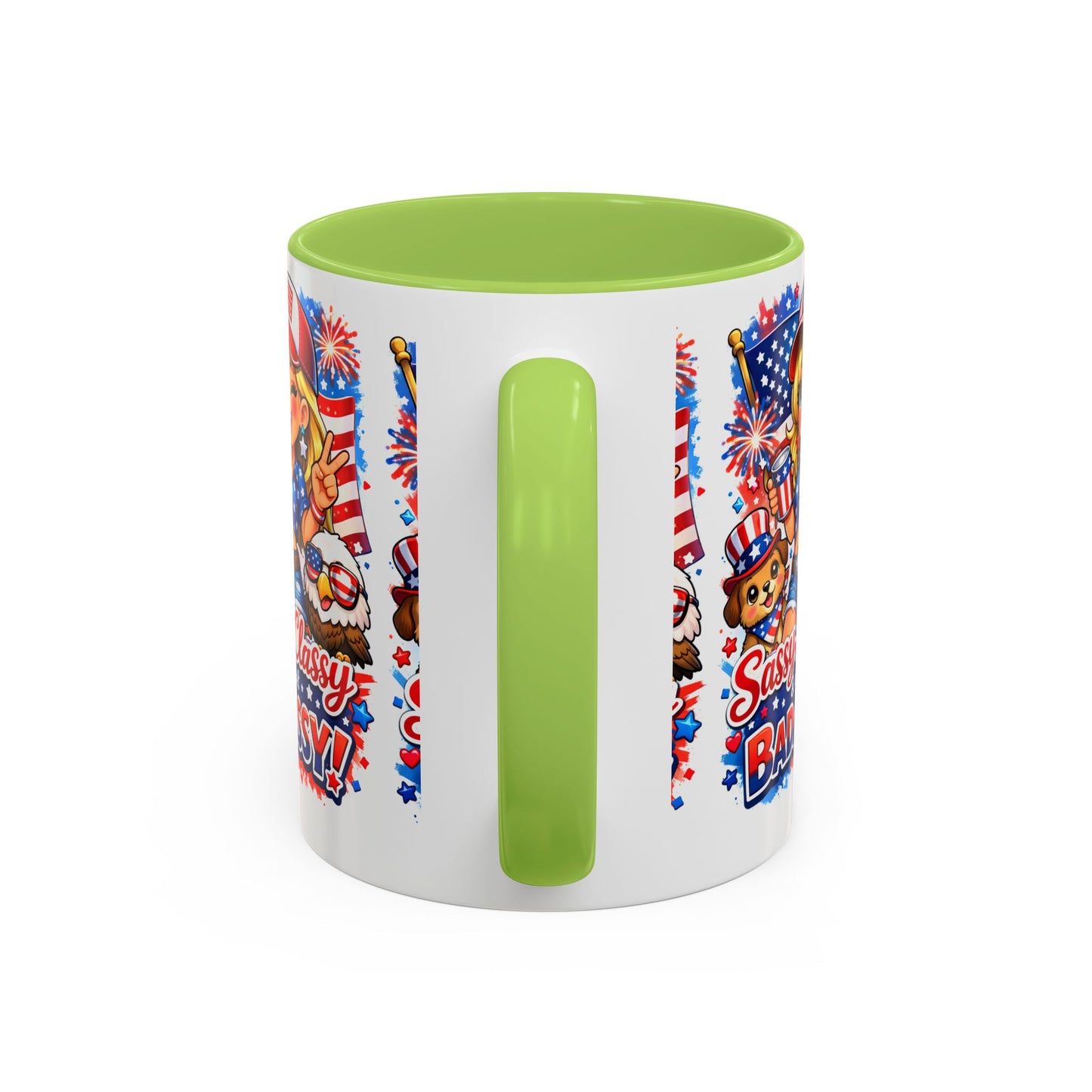 Patriotic 'Sassy, Classy & a Bit Badassy' Coffee Mug