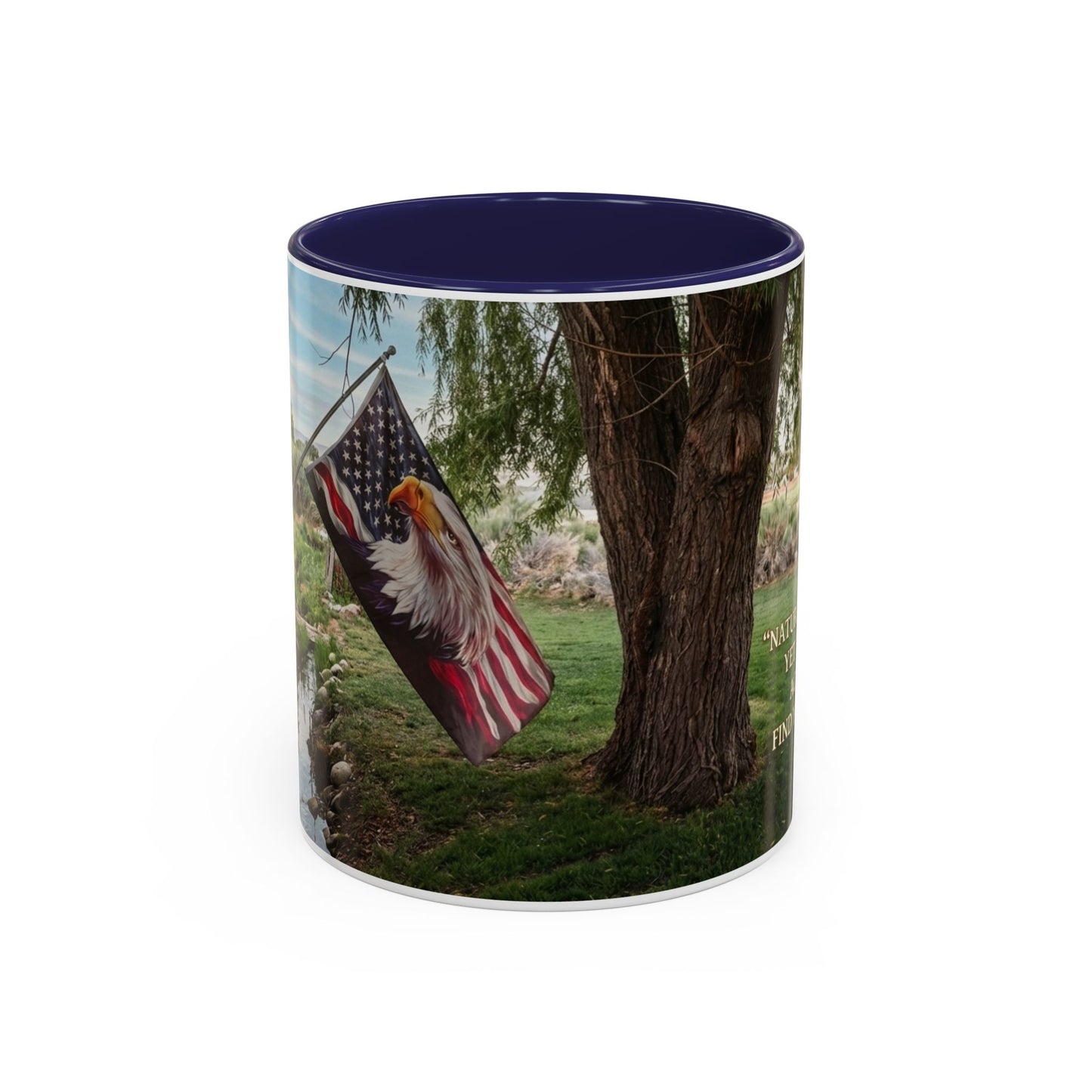 Nature Peace Coffee Mug — "Nature does not hurry, yet everything is accomplished" Inspirational 11/15oz