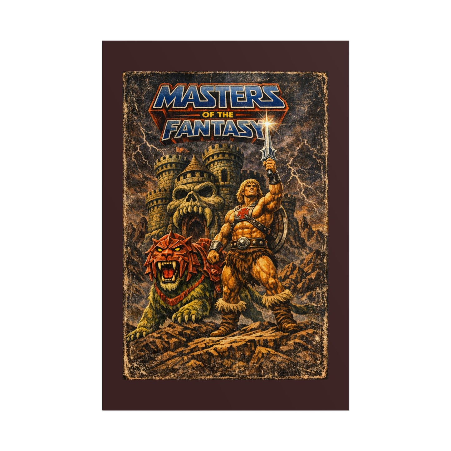 Rolled Poster — ‘Masters of the Fantasy’ Vintage Sword & Sorcery Art Print