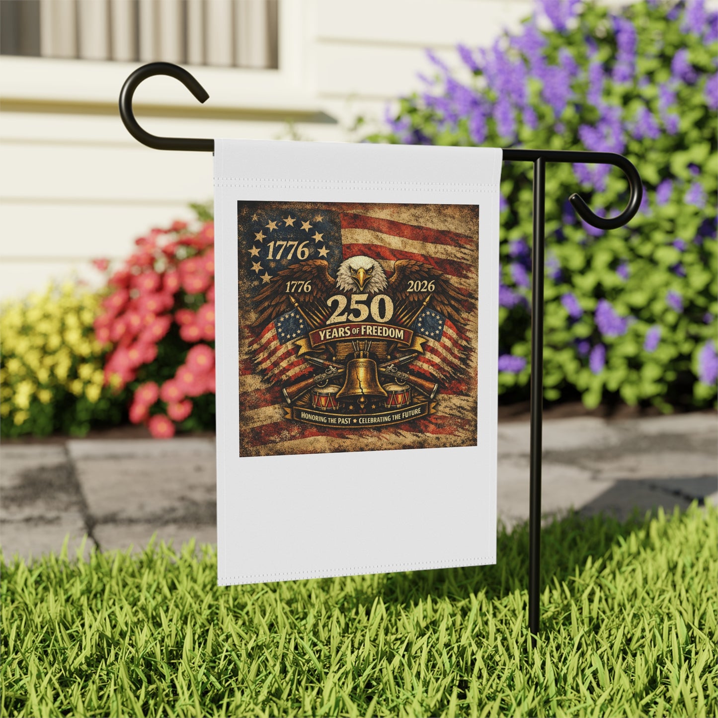 250 Years of Freedom Patriotic Garden Flag