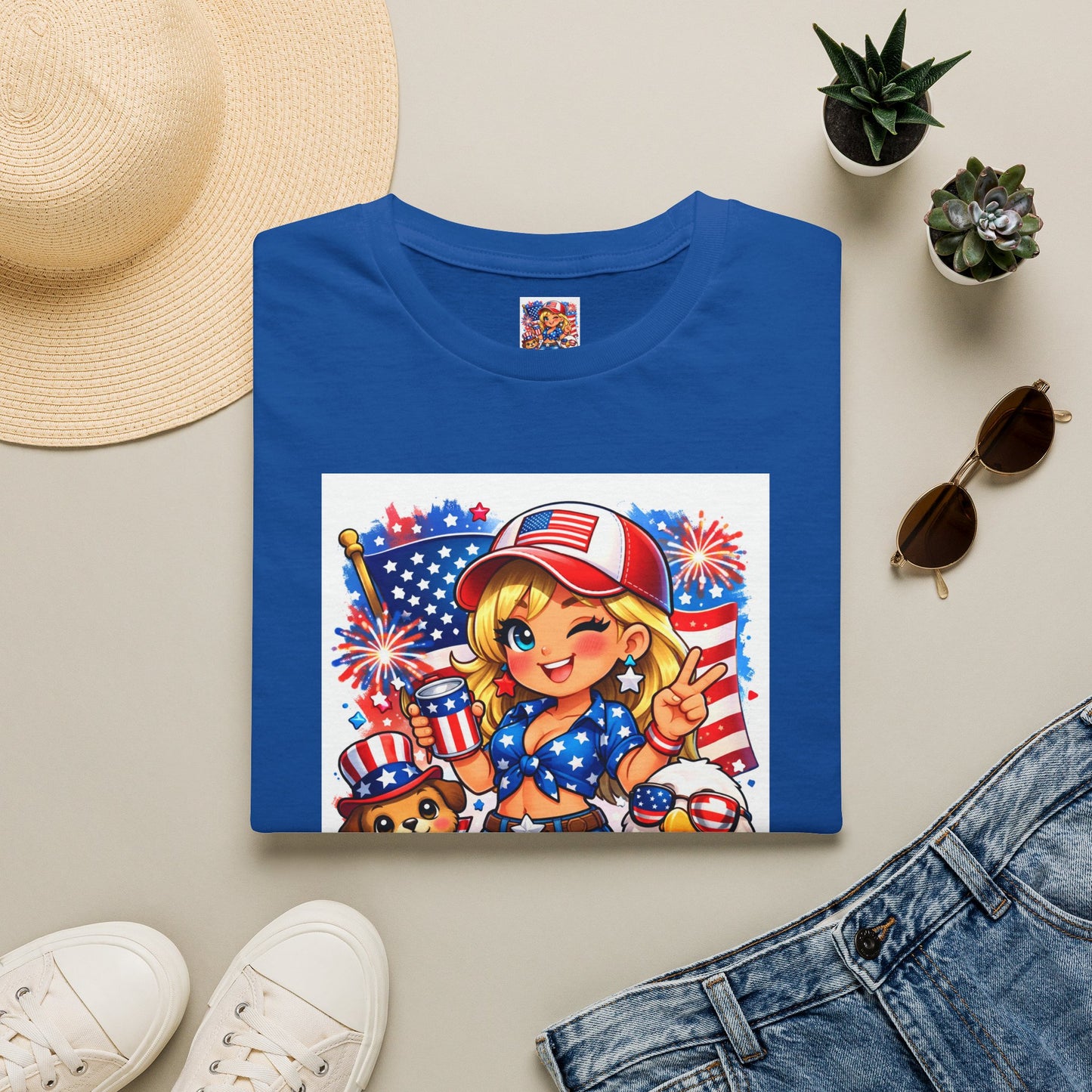 Patriotic Sassy Girl T-Shirt — "Sassy, Classy & a Little Badassy" 4th of July Tee