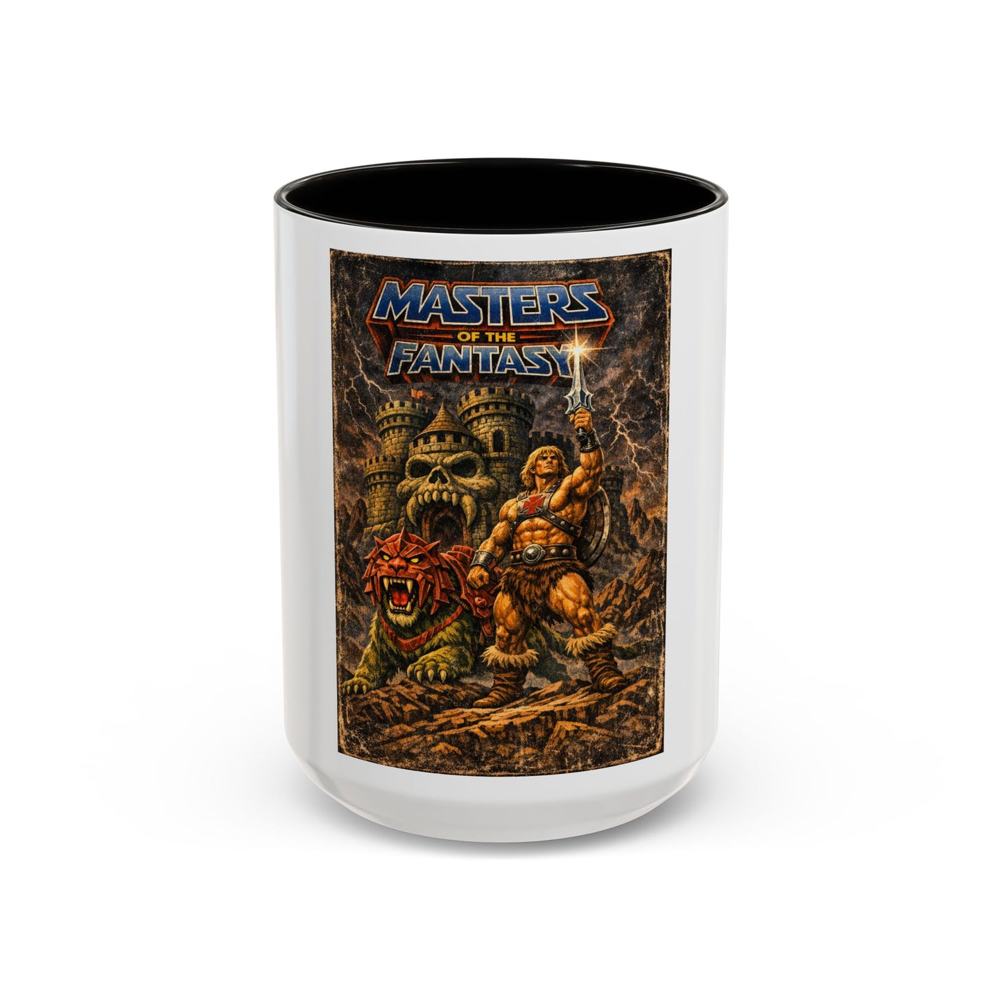 Mug — 'Masters of the Fantasy' Retro Sword & Sorcery Coffee Mug (11oz/15oz)