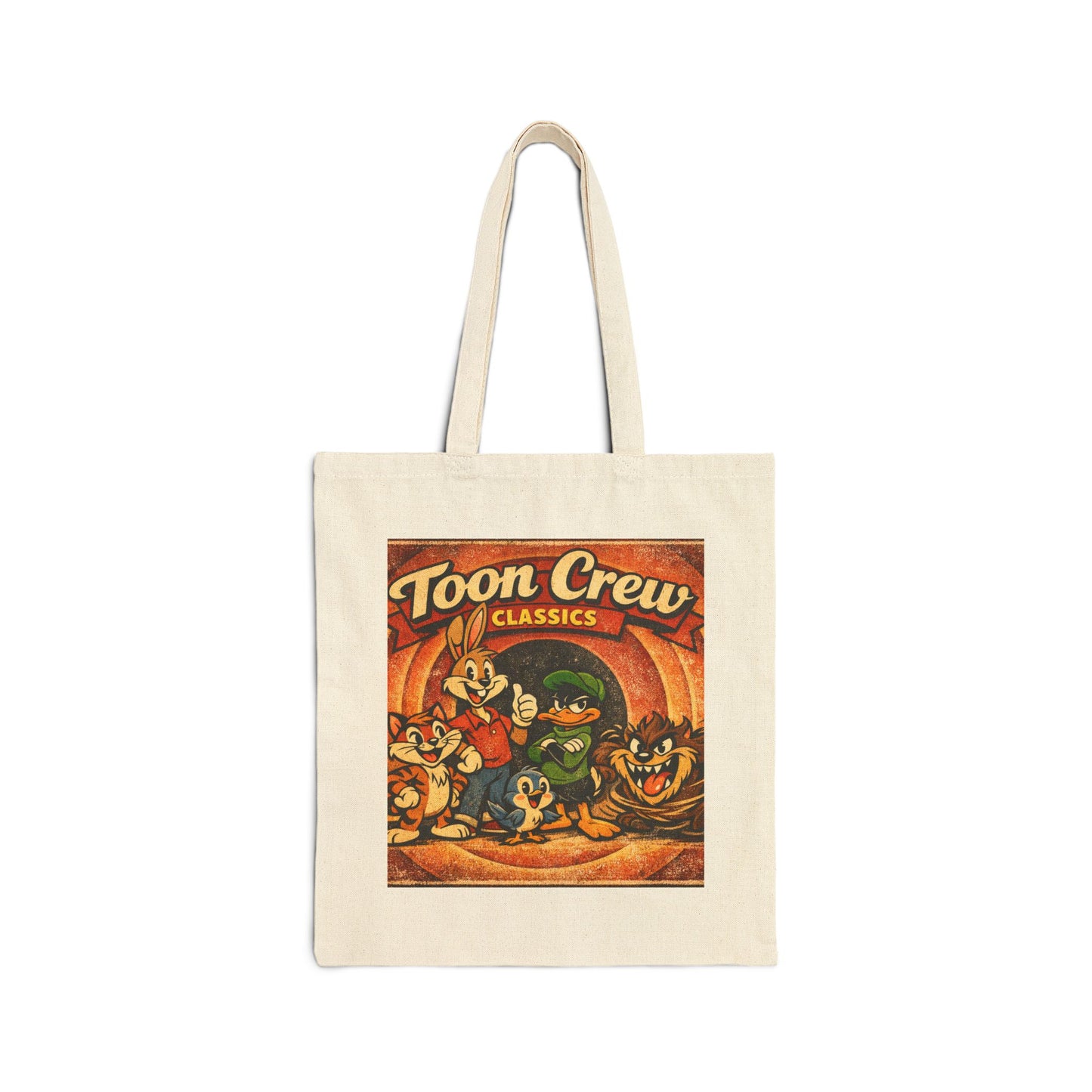 Toon Crew Classics Tote Bag — Vintage Cartoon Canvas Shopper