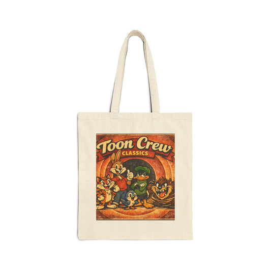 Toon Crew Classics Tote Bag — Vintage Cartoon Canvas Shopper
