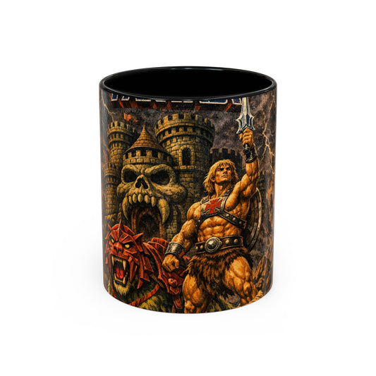 He-Man Castle Skull Fantasy Coffee Mug — Retro 11/15oz Accent Mug