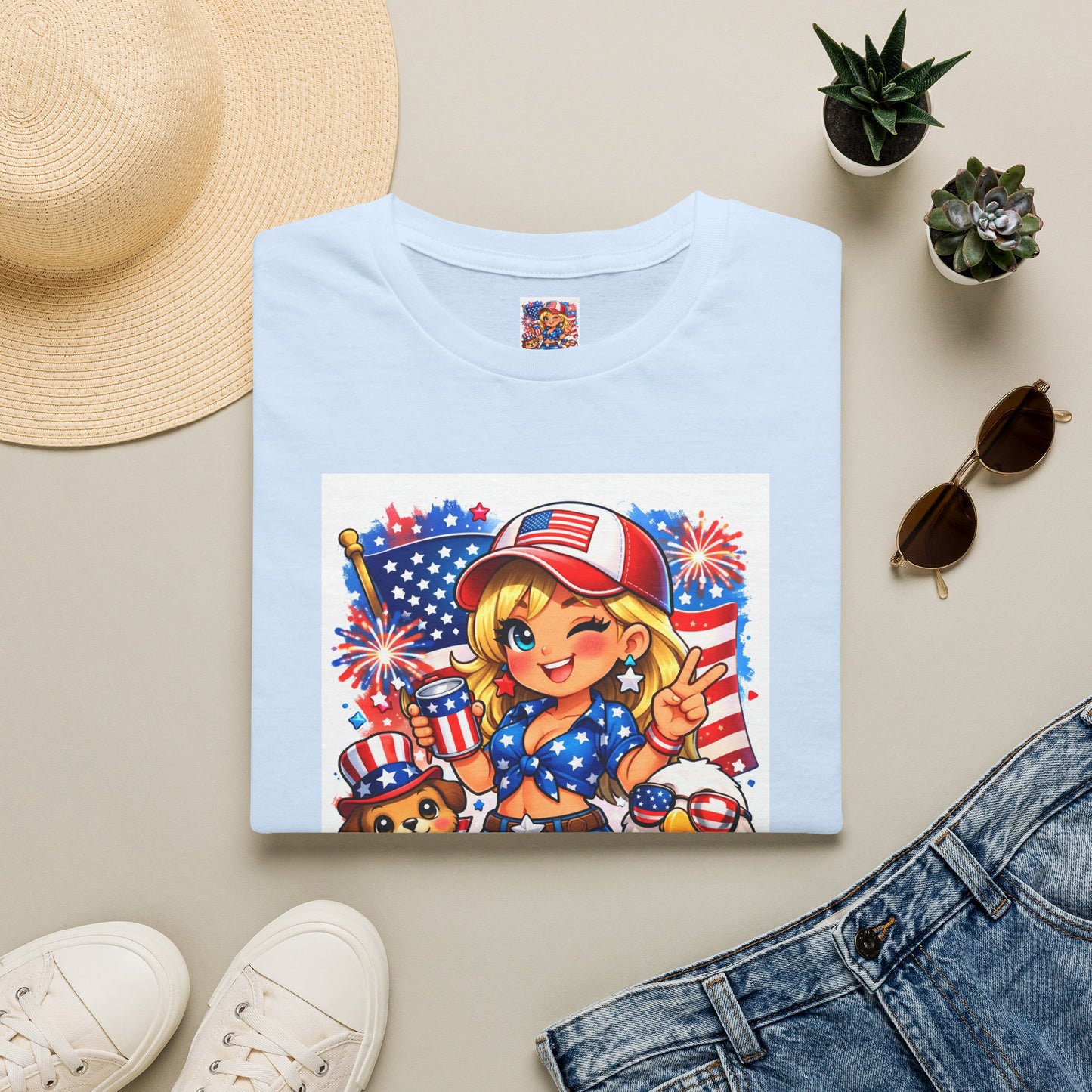 Patriotic Sassy Girl T-Shirt — "Sassy, Classy & a Little Badassy" 4th of July Tee