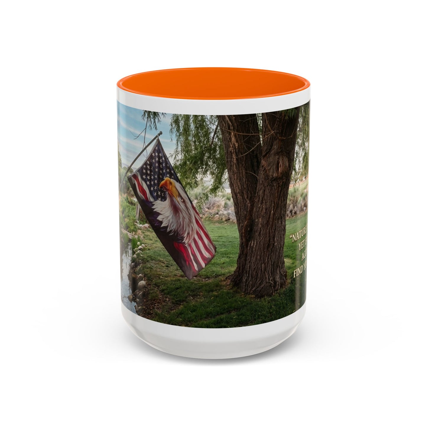 Nature Peace Coffee Mug — "Nature does not hurry, yet everything is accomplished" Inspirational 11/15oz