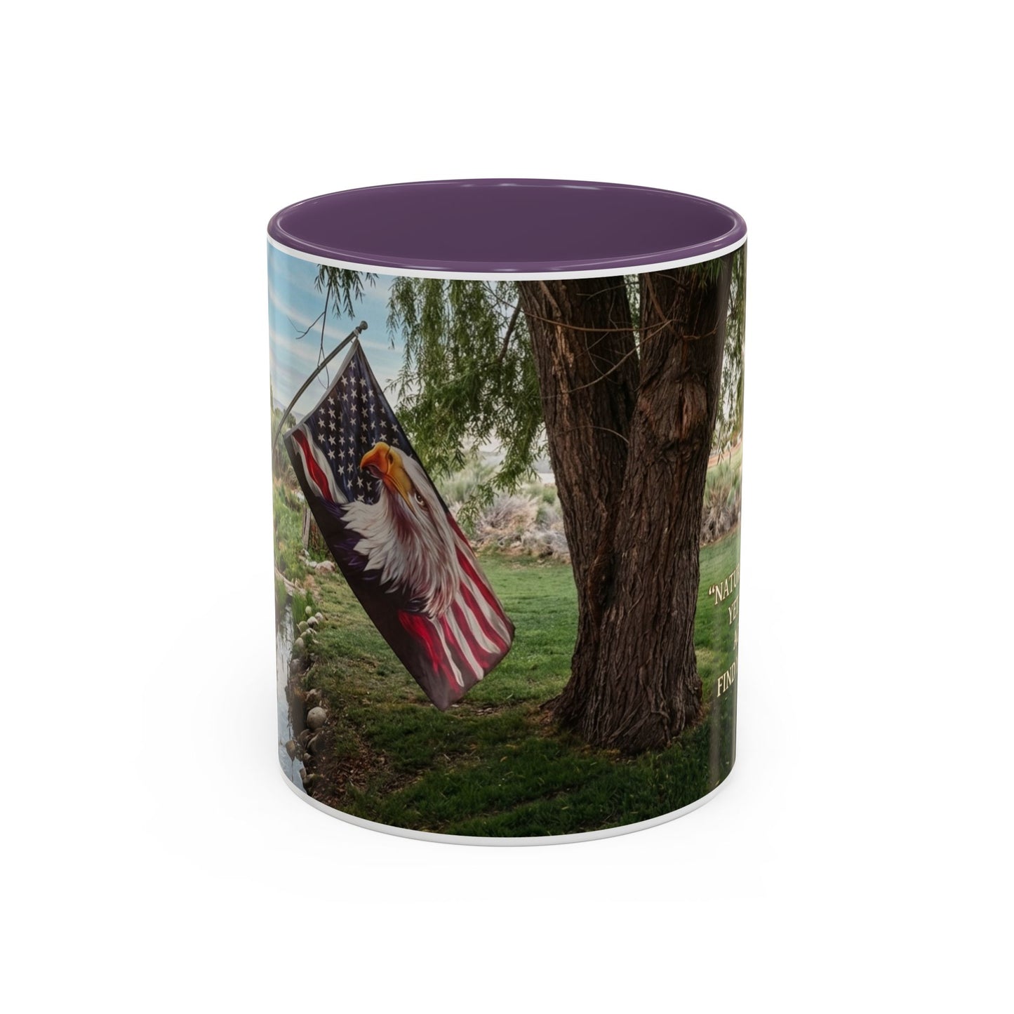 Nature Peace Coffee Mug — "Nature does not hurry, yet everything is accomplished" Inspirational 11/15oz