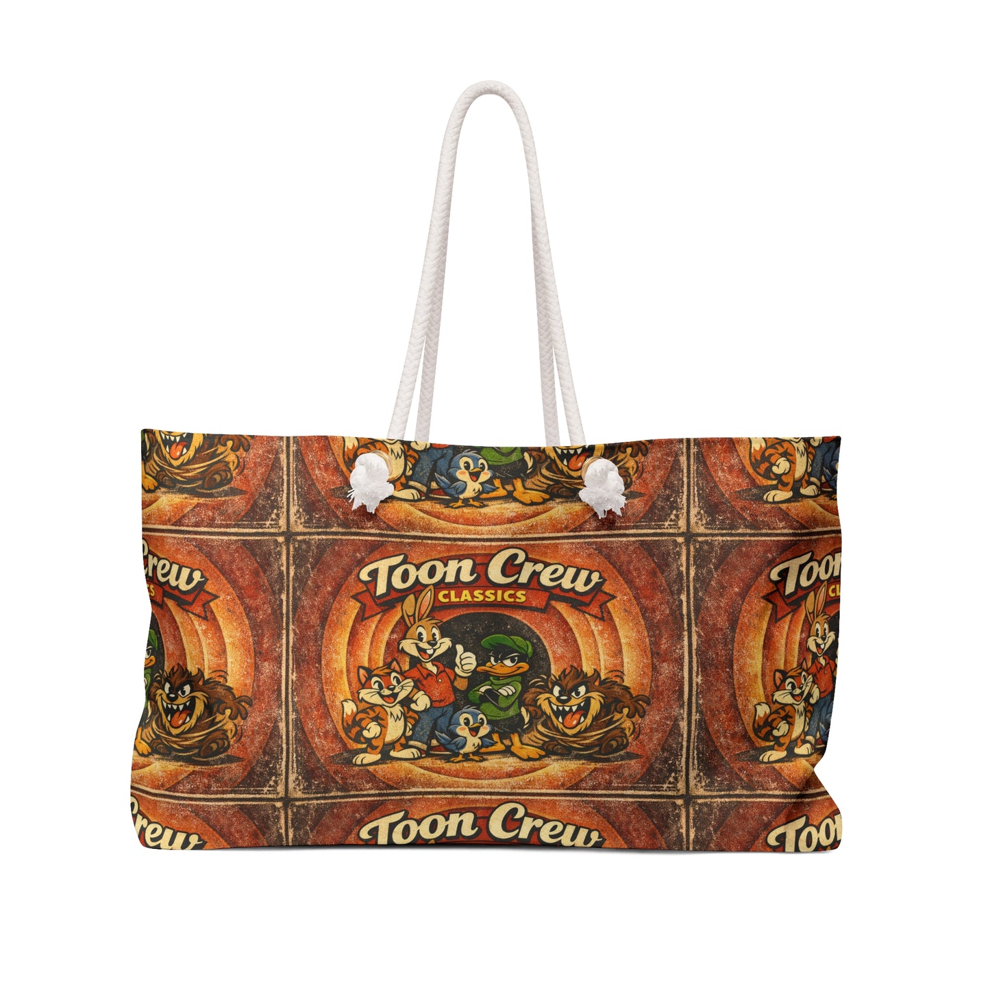 Toon Crew Classics Weekender Bag — Retro Cartoon Travel Tote