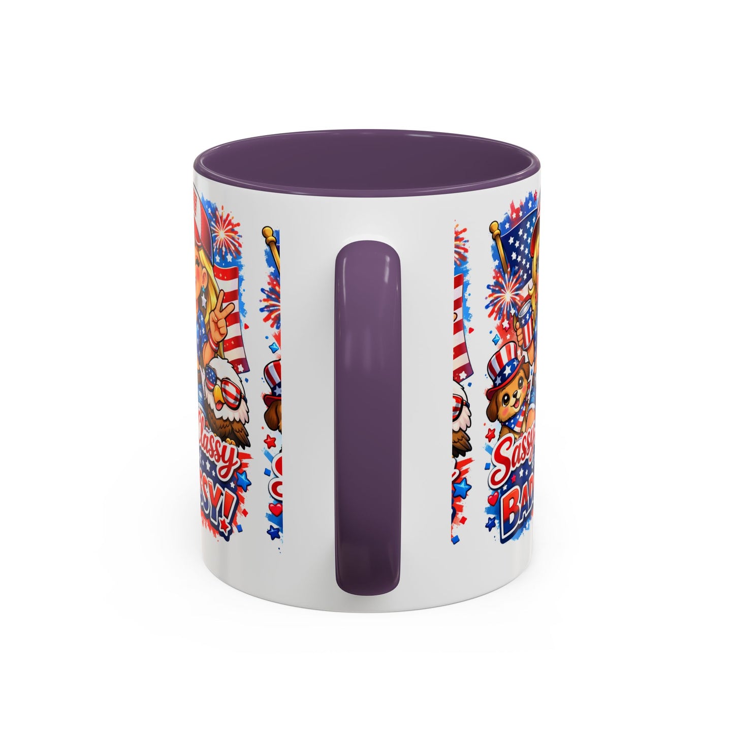 Patriotic 'Sassy, Classy & a Bit Badassy' Coffee Mug