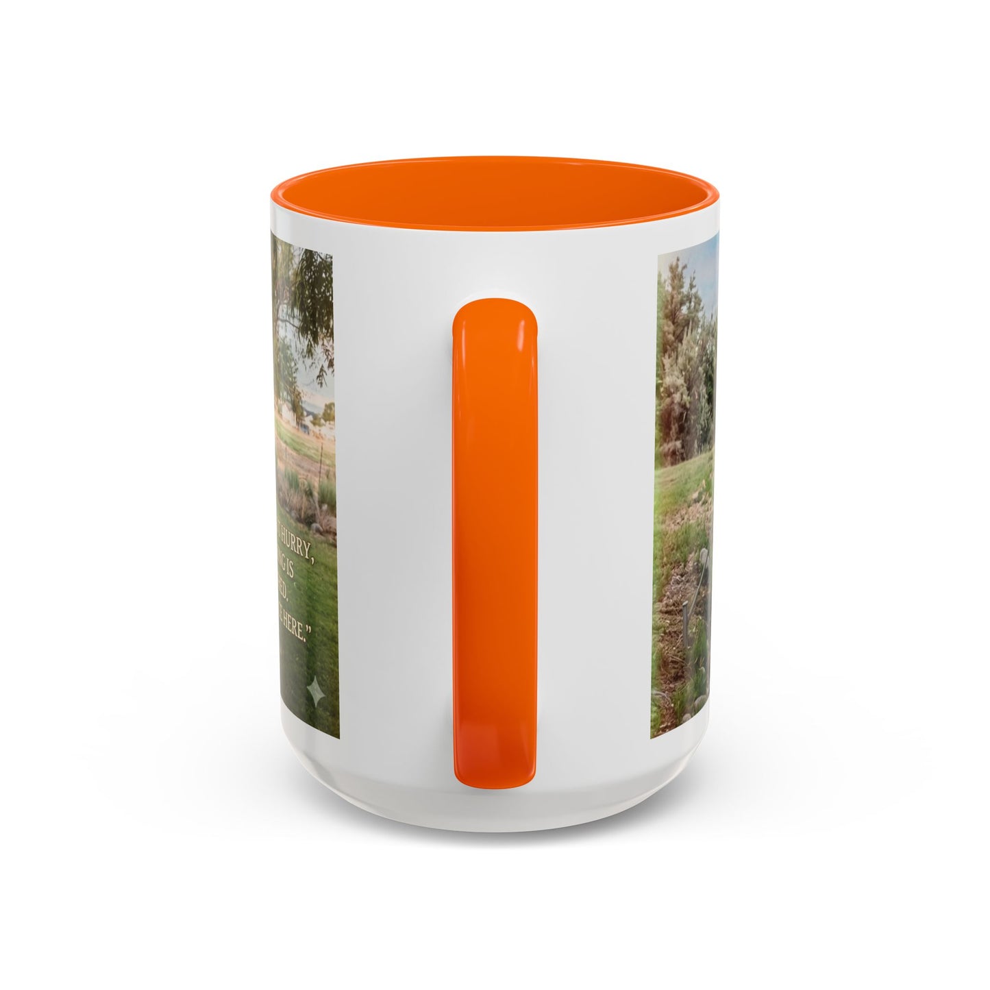 Nature Peace Coffee Mug — "Nature does not hurry, yet everything is accomplished" Inspirational 11/15oz