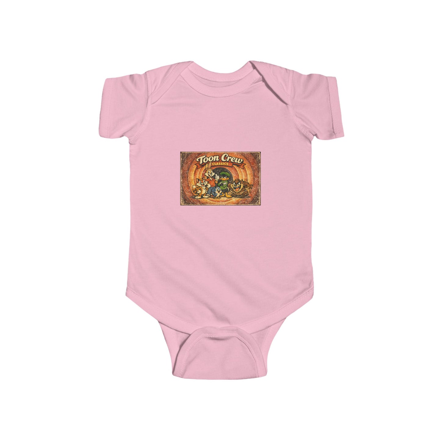 Infant Bodysuit - ‘Town Creek’ Rustic Woodland Baby Onesie (Vintage Animal Design)