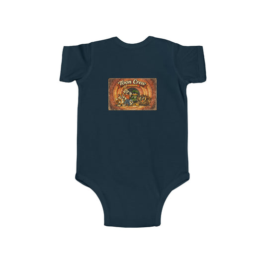 Infant Bodysuit - ‘Town Creek’ Rustic Woodland Baby Onesie (Vintage Animal Design)