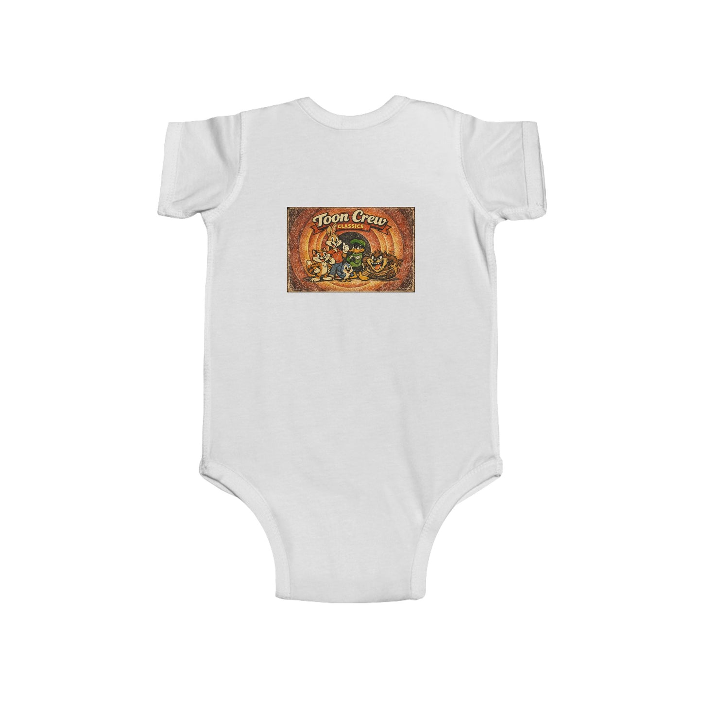 Infant Bodysuit - ‘Town Creek’ Rustic Woodland Baby Onesie (Vintage Animal Design)