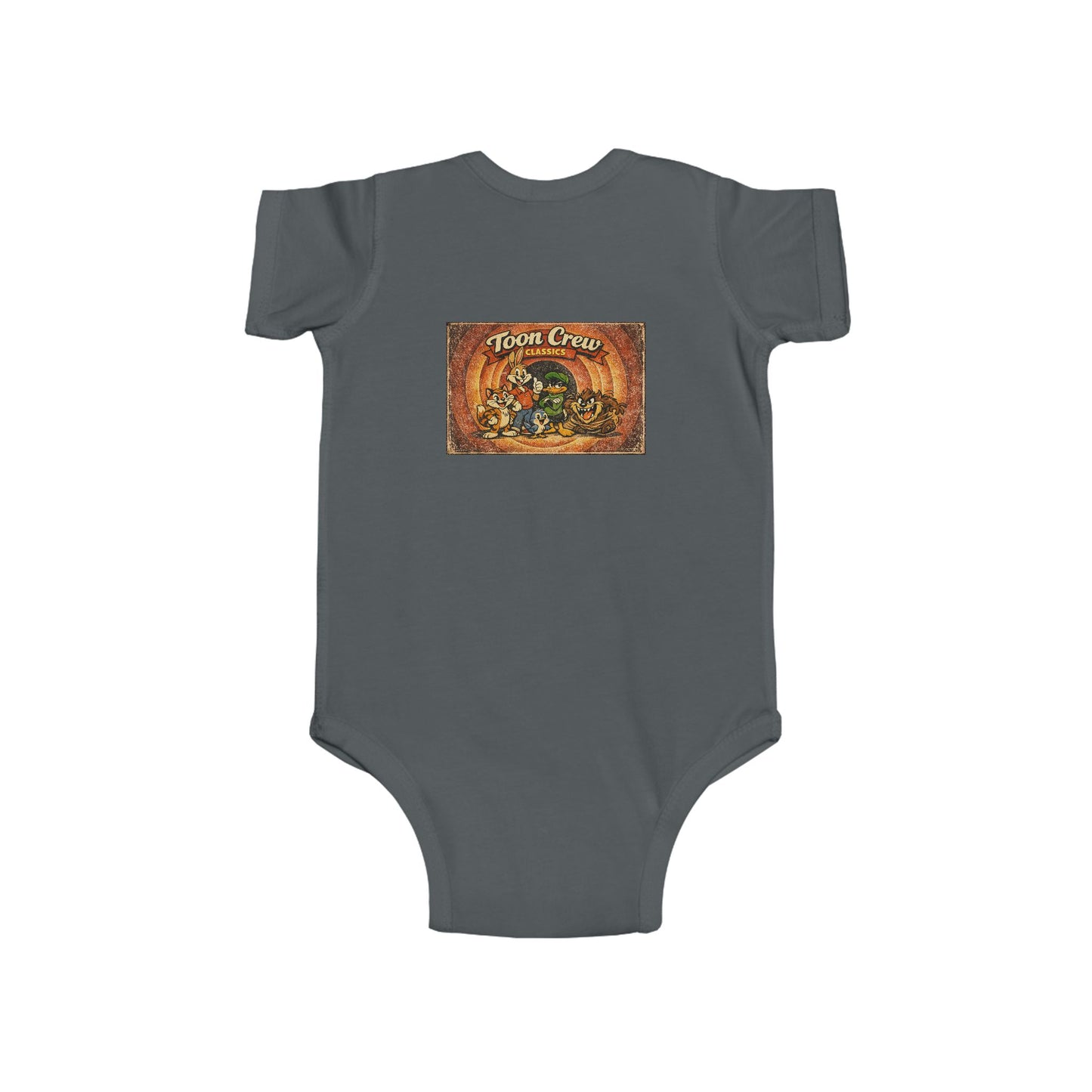 Infant Bodysuit - ‘Town Creek’ Rustic Woodland Baby Onesie (Vintage Animal Design)