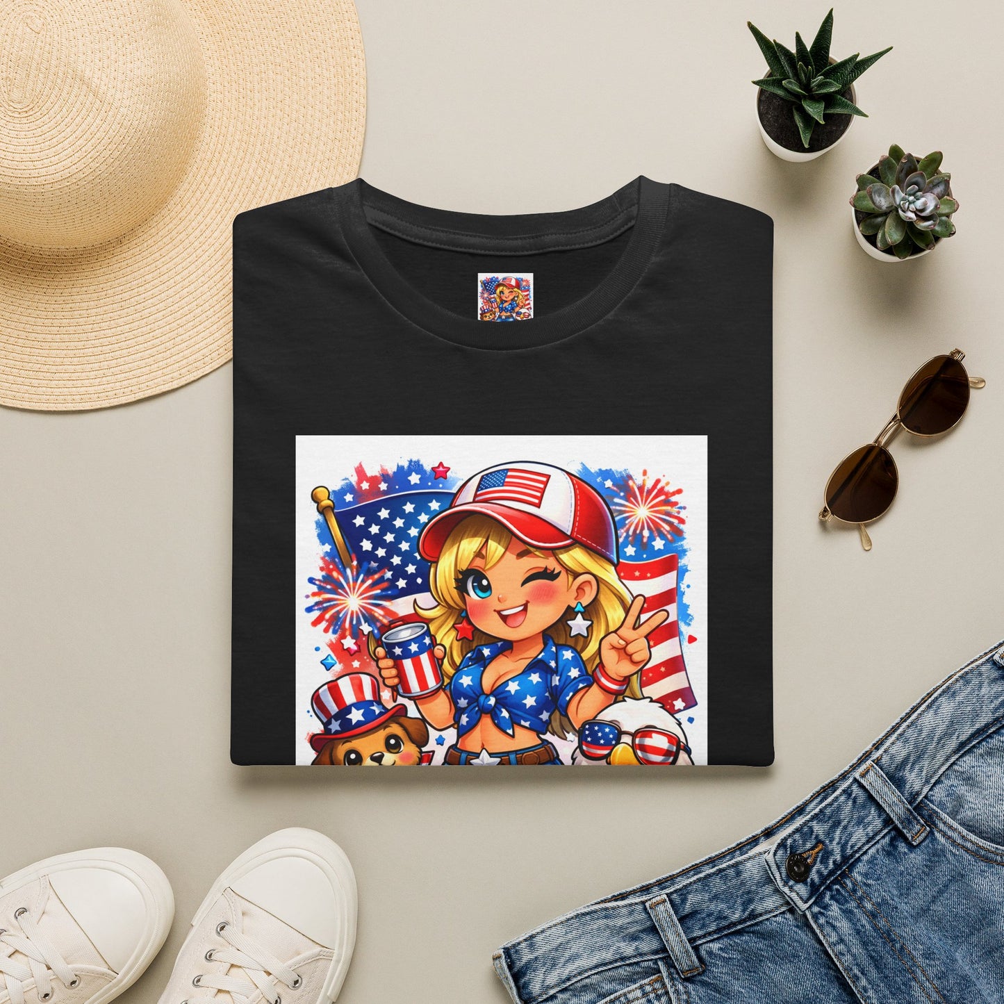 Patriotic Sassy Girl T-Shirt — "Sassy, Classy & a Little Badassy" 4th of July Tee