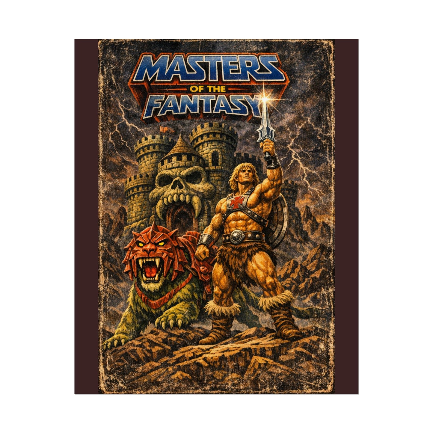 Rolled Poster — ‘Masters of the Fantasy’ Vintage Sword & Sorcery Art Print