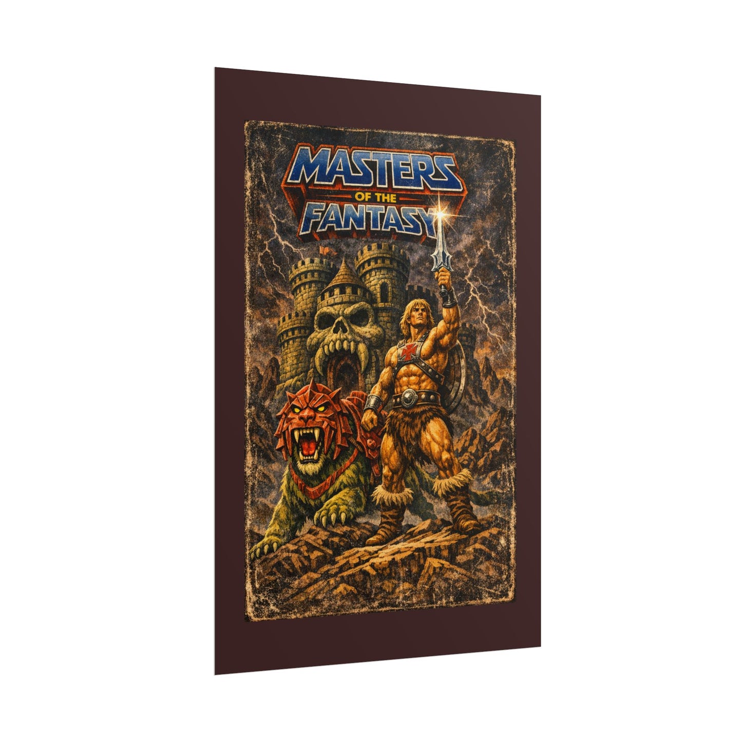 Rolled Poster — ‘Masters of the Fantasy’ Vintage Sword & Sorcery Art Print