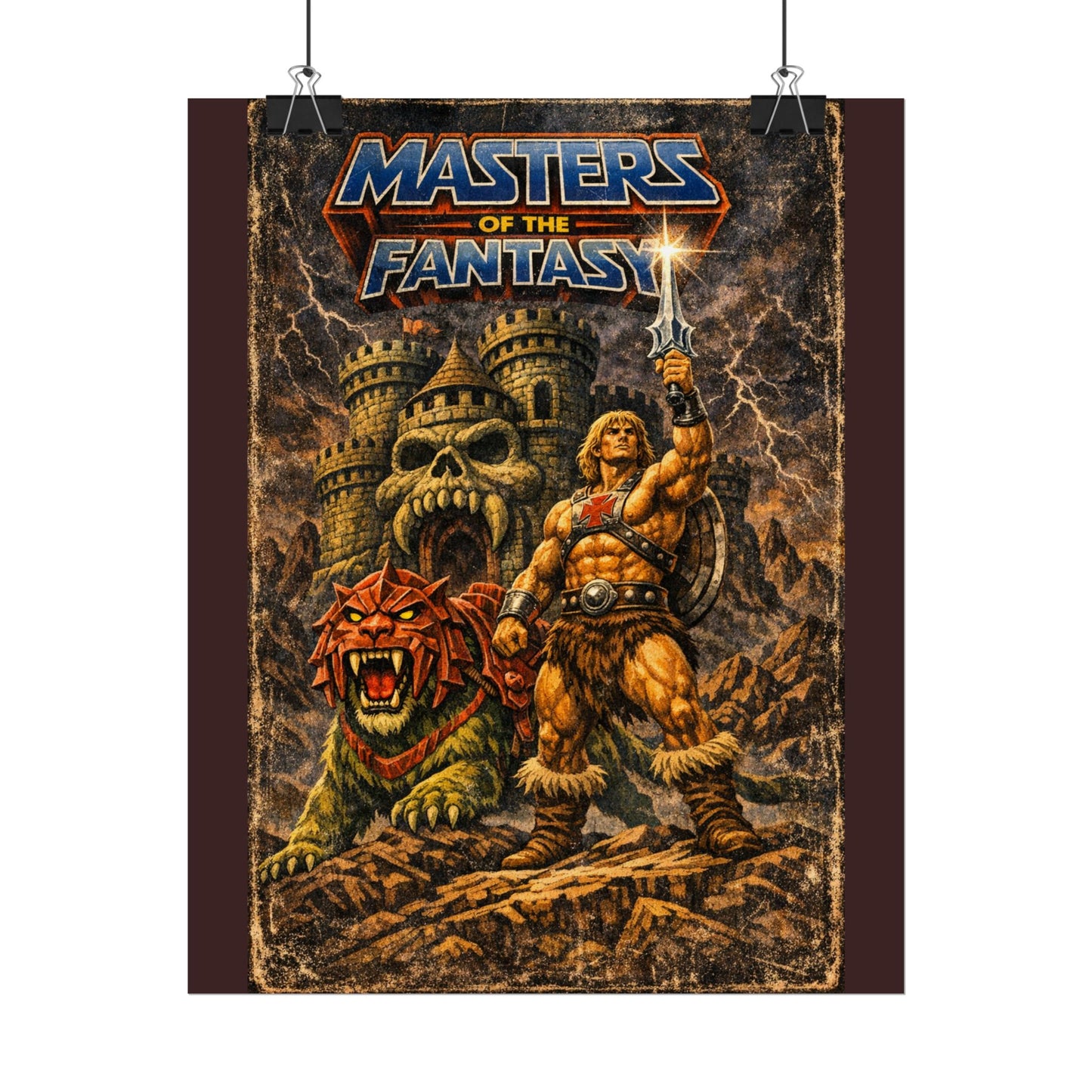 Rolled Poster — ‘Masters of the Fantasy’ Vintage Sword & Sorcery Art Print