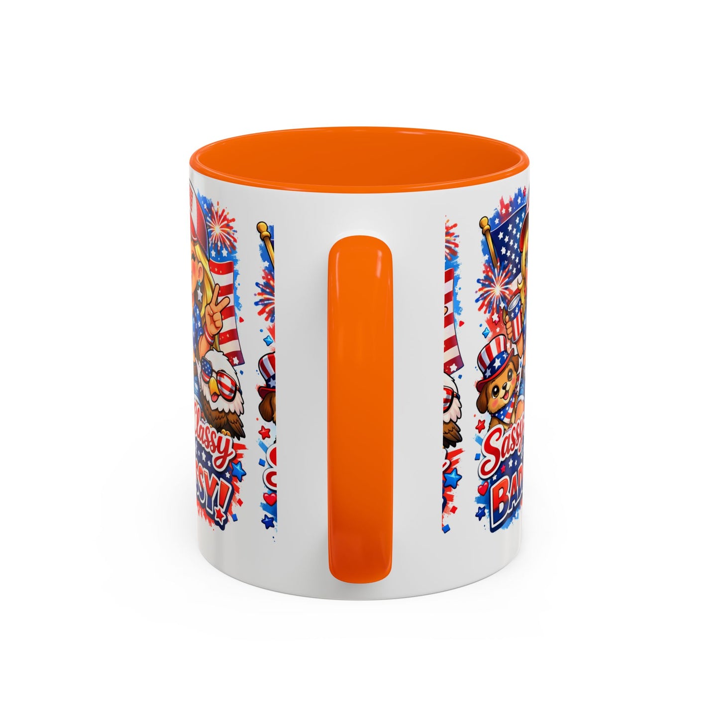 Patriotic 'Sassy, Classy & a Bit Badassy' Coffee Mug