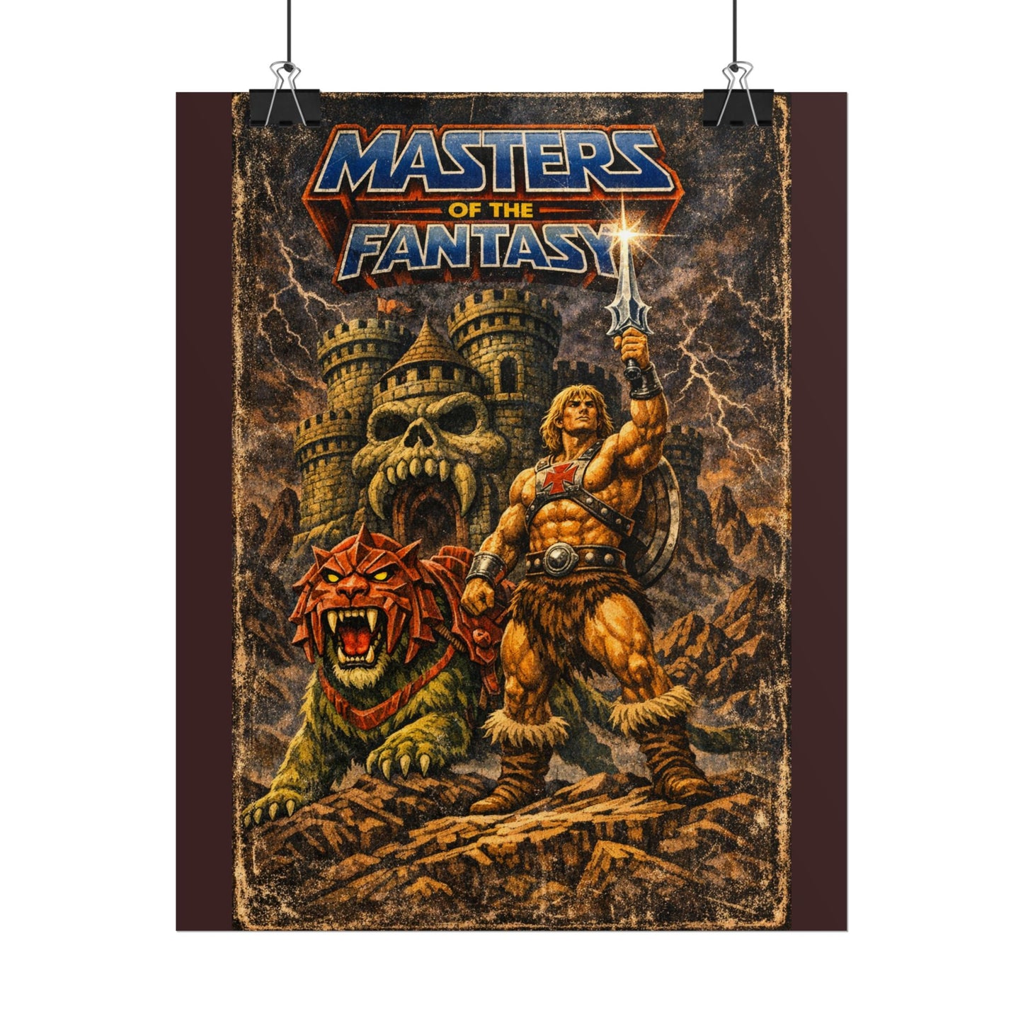 Rolled Poster — ‘Masters of the Fantasy’ Vintage Sword & Sorcery Art Print