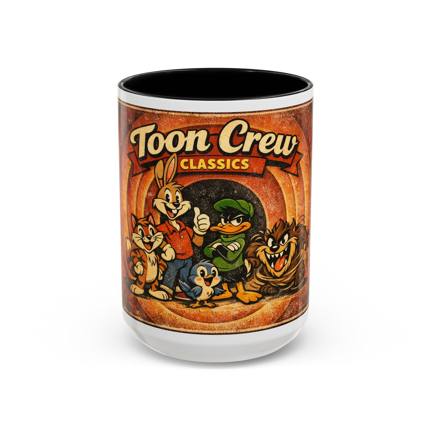Toon Crew Classics Coffee Mug — Vintage Cartoon Character Accent Mug (11/15oz)