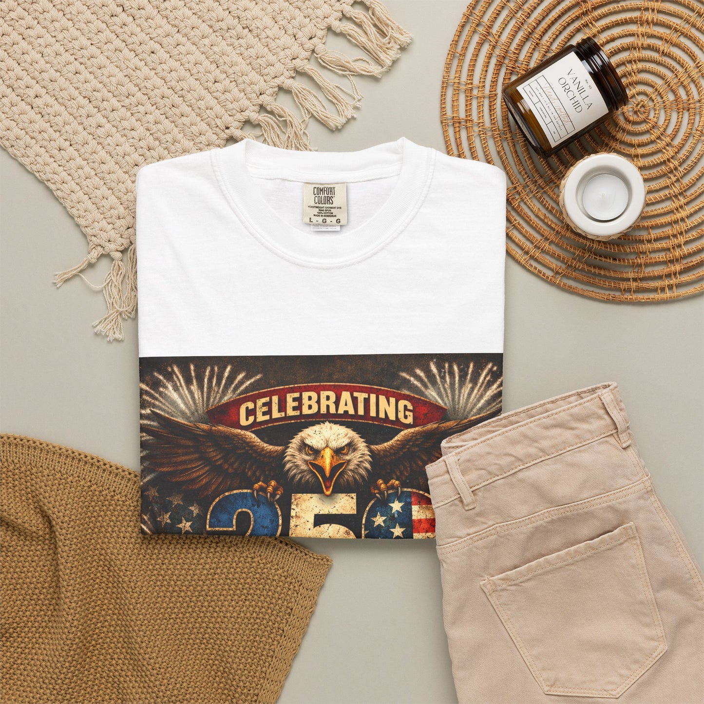 250 Years of Freedom Eagle T-Shirt — 1776–2026 Patriotic Independence Day Tee