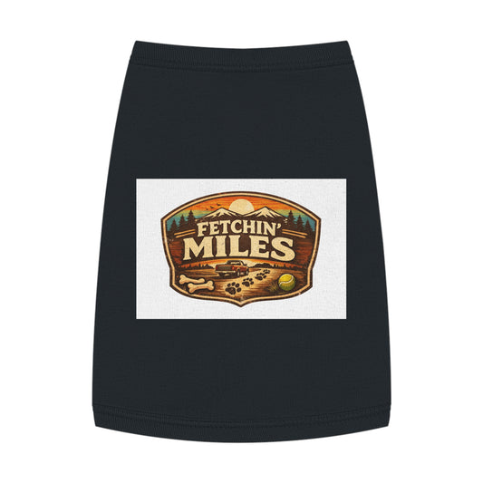 Fetchin' Miles Pet Tank Top — Retro Dog Adventure Tee
