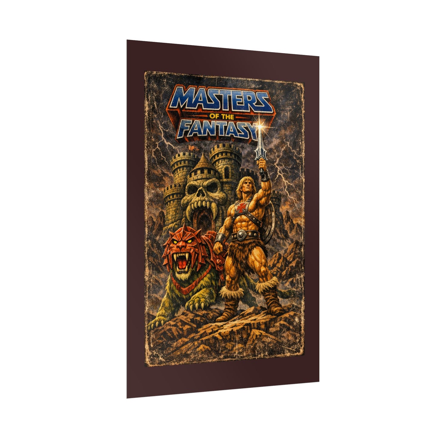 Rolled Poster — ‘Masters of the Fantasy’ Vintage Sword & Sorcery Art Print