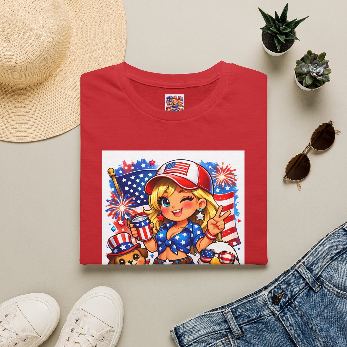 Patriotic Sassy Girl T-Shirt — "Sassy, Classy & a Little Badassy" 4th of July Tee