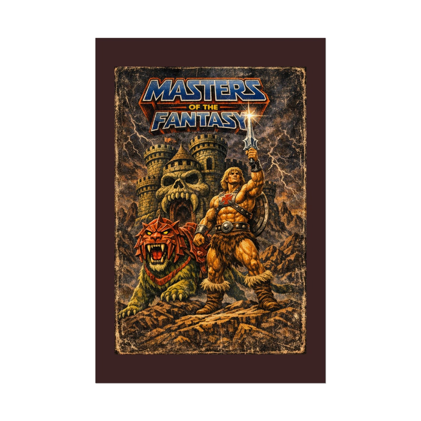 Rolled Poster — ‘Masters of the Fantasy’ Vintage Sword & Sorcery Art Print