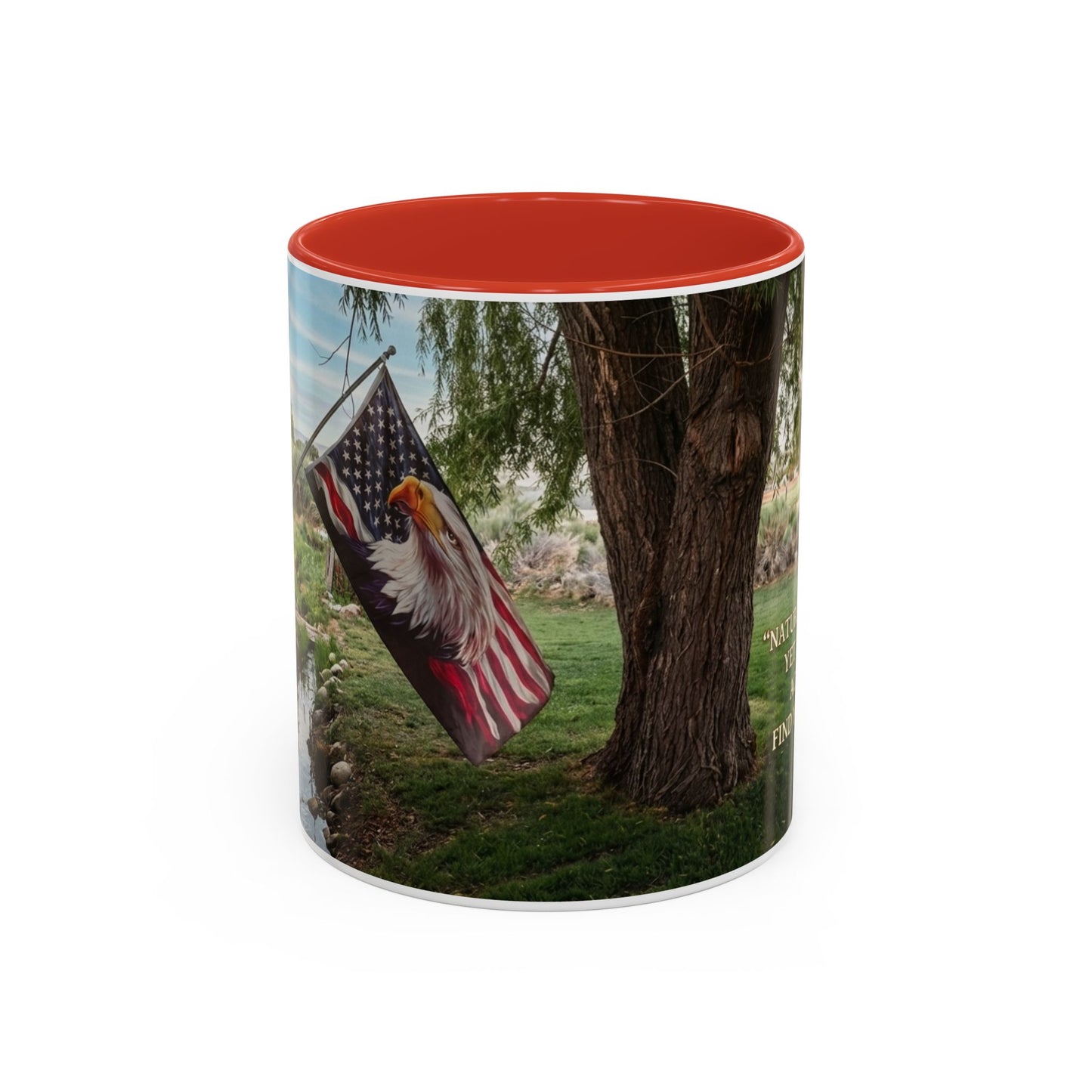Nature Peace Coffee Mug — "Nature does not hurry, yet everything is accomplished" Inspirational 11/15oz