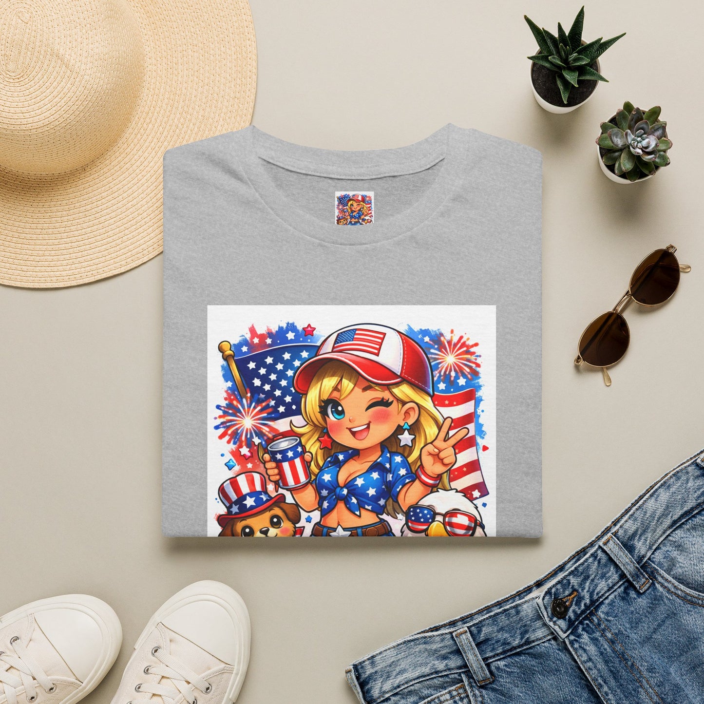 Patriotic Sassy Girl T-Shirt — "Sassy, Classy & a Little Badassy" 4th of July Tee