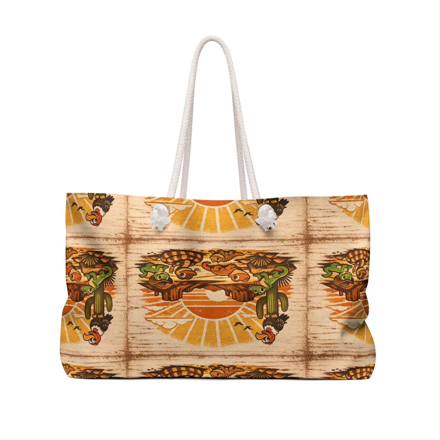 Southwest Sunrise Weekender Bag – Vintage Desert Travel Tote