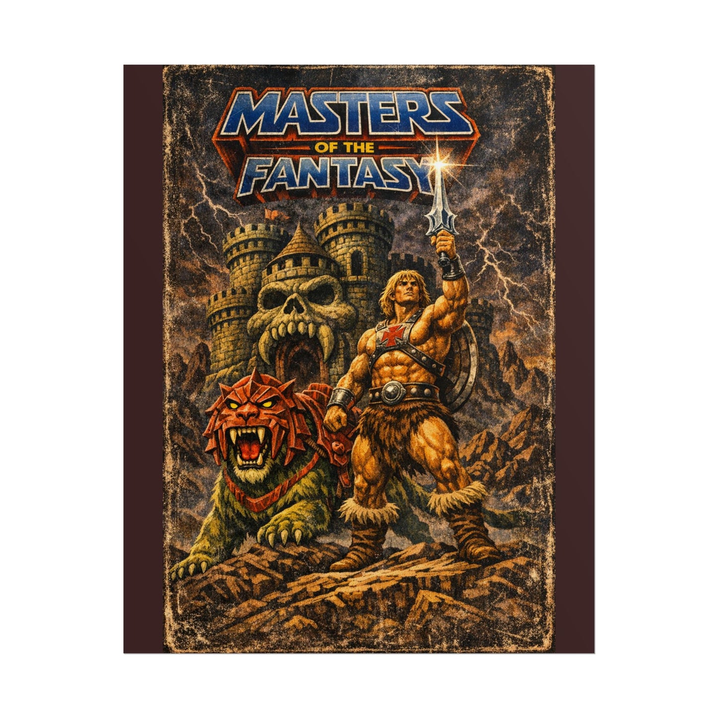 Rolled Poster — ‘Masters of the Fantasy’ Vintage Sword & Sorcery Art Print