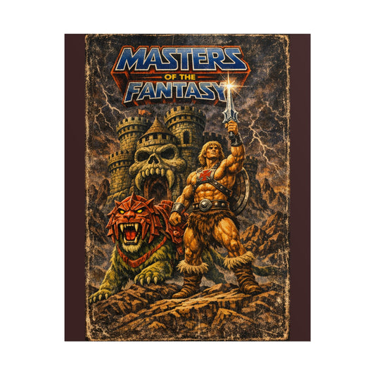 Rolled Poster — ‘Masters of the Fantasy’ Vintage Sword & Sorcery Art Print