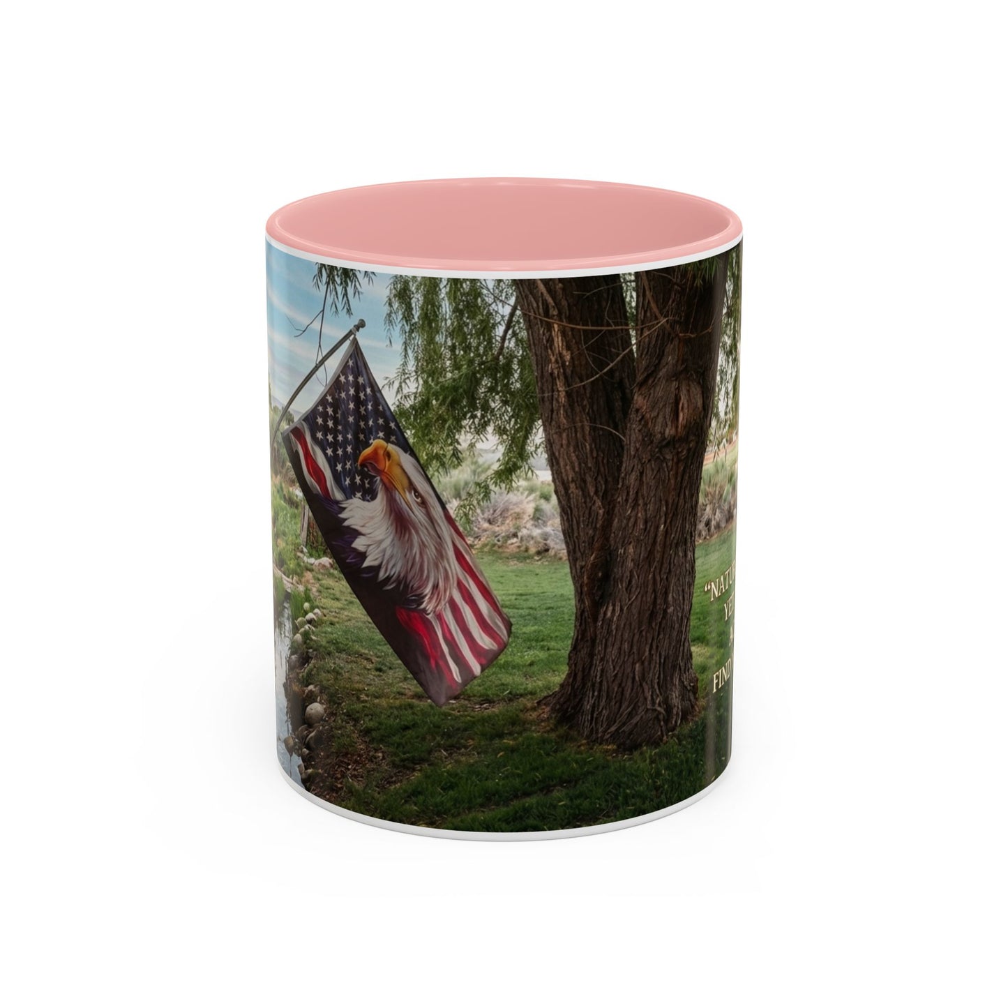 Nature Peace Coffee Mug — "Nature does not hurry, yet everything is accomplished" Inspirational 11/15oz