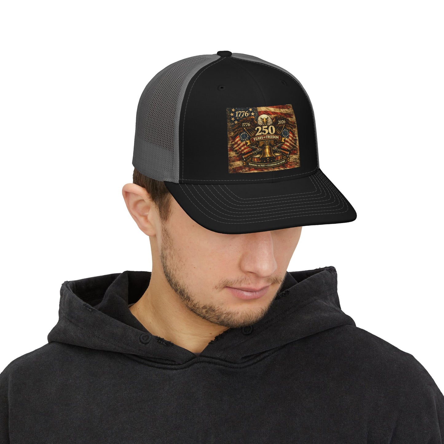 Trucker Cap - 250th Anniversary American Revolution 1776–2026 Patriotic Snapback