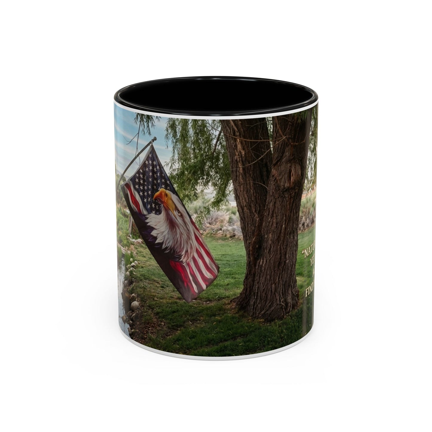 Nature Peace Coffee Mug — "Nature does not hurry, yet everything is accomplished" Inspirational 11/15oz
