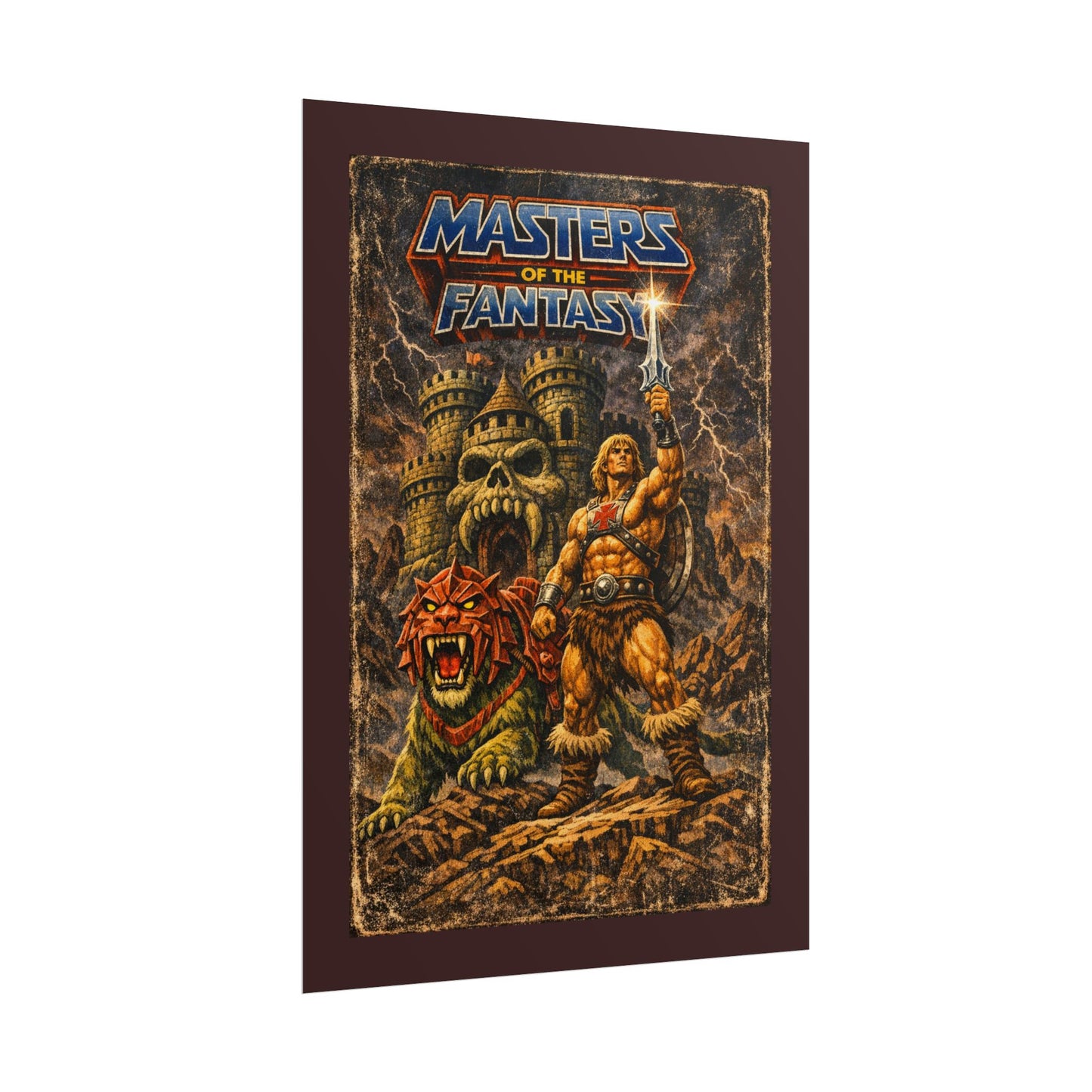 Rolled Poster — ‘Masters of the Fantasy’ Vintage Sword & Sorcery Art Print