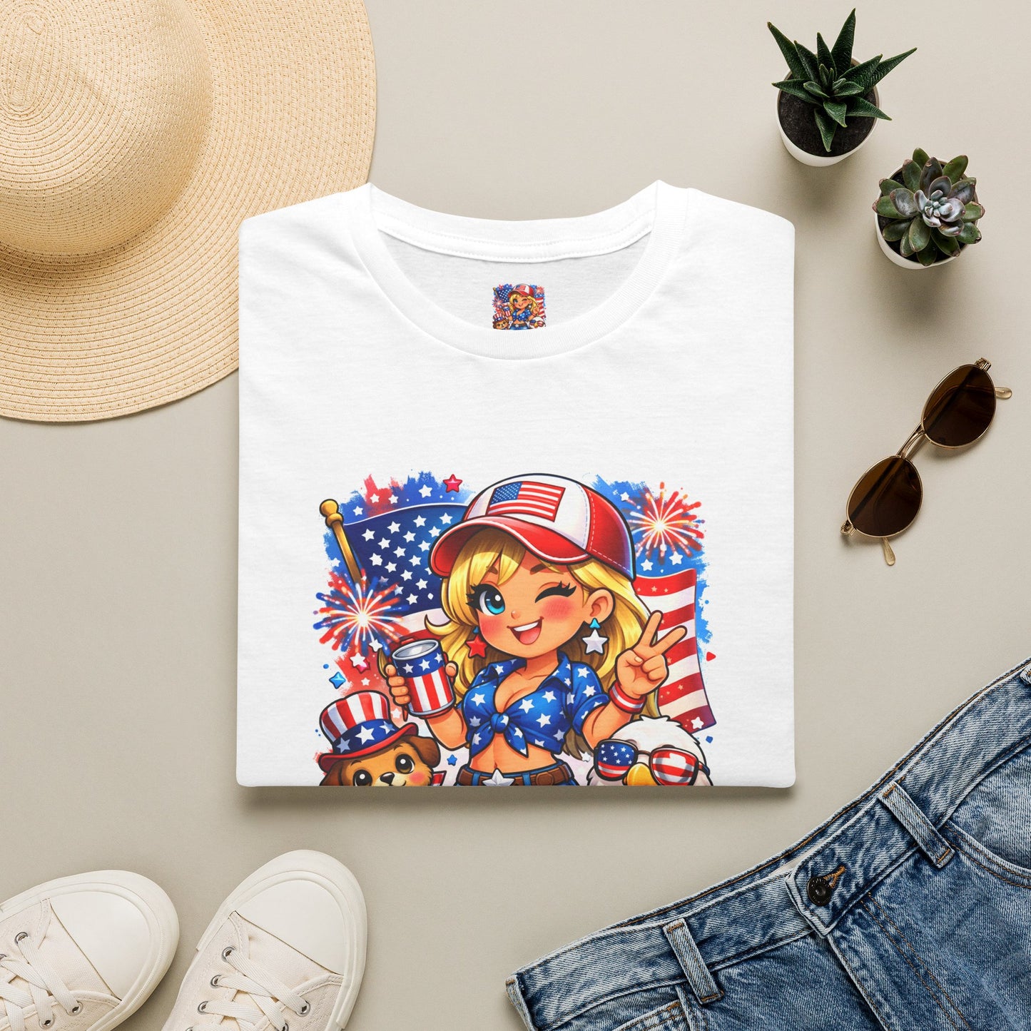 Patriotic Sassy Girl T-Shirt — "Sassy, Classy & a Little Badassy" 4th of July Tee