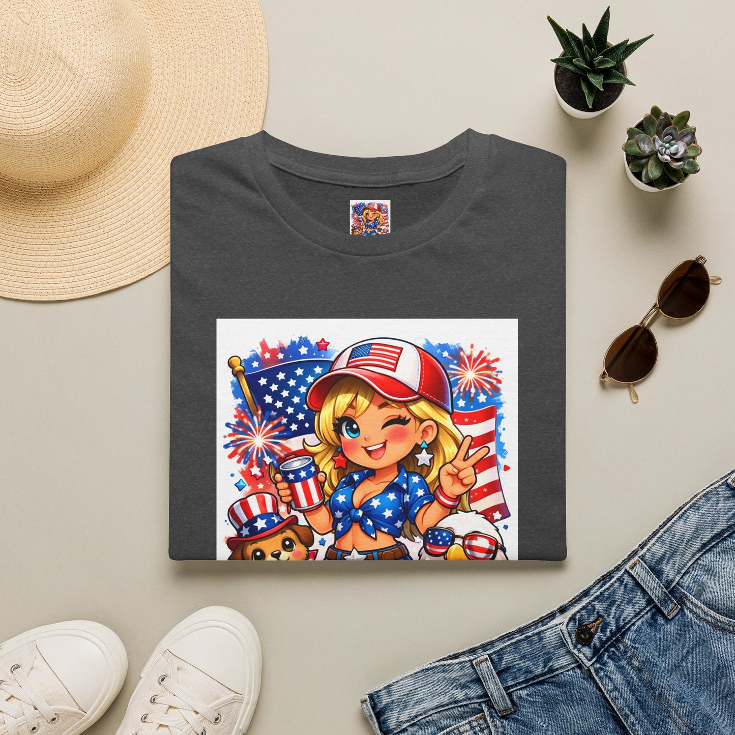 Patriotic Sassy Girl T-Shirt — "Sassy, Classy & a Little Badassy" 4th of July Tee