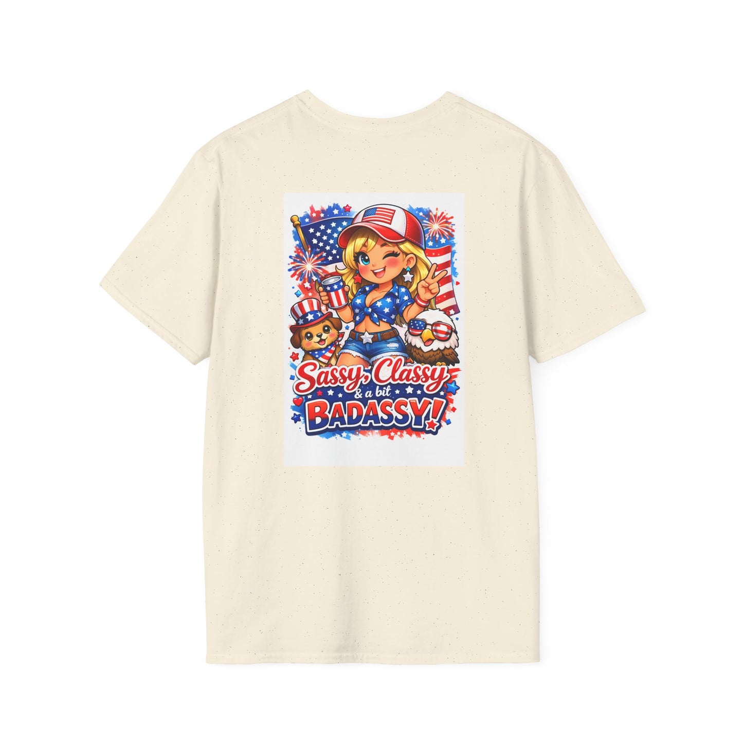 Patriotic Sassy Girl T-Shirt — "Sassy, Classy & a Little Badassy" 4th of July Tee