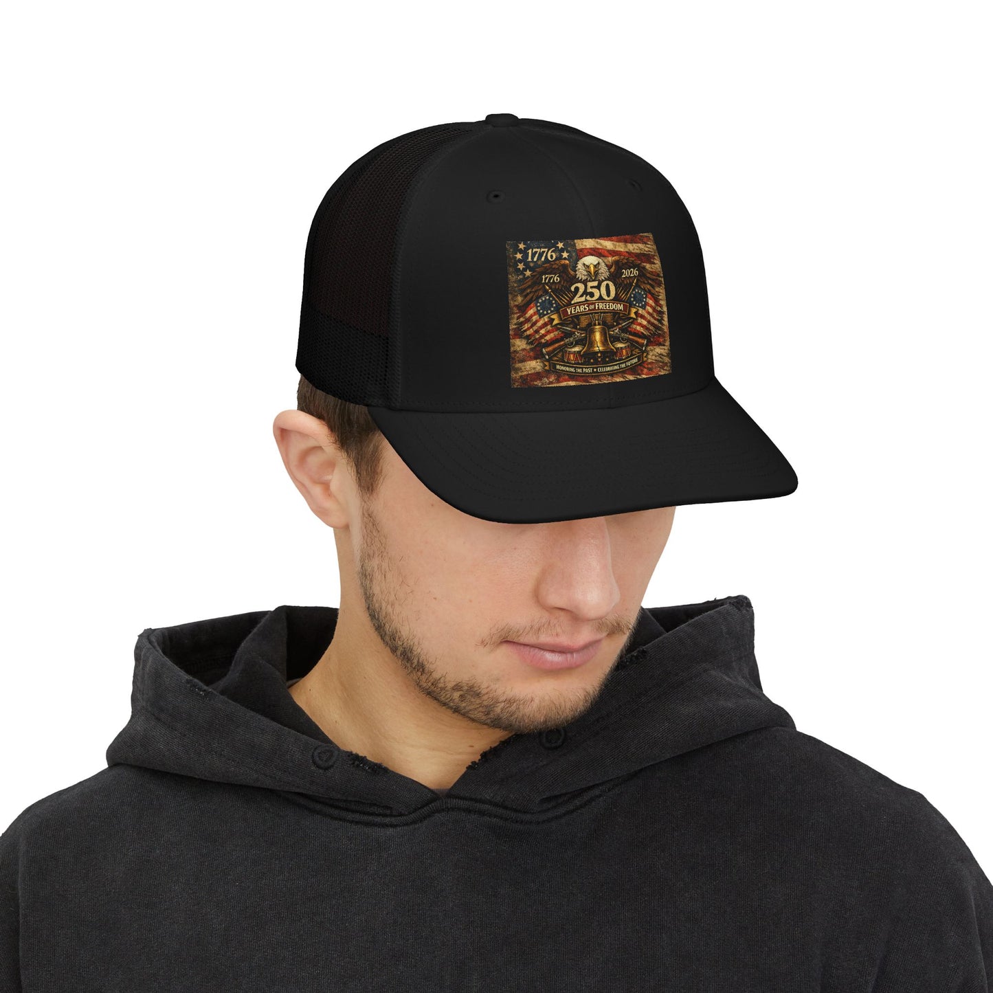 Trucker Cap - 250th Anniversary American Revolution 1776–2026 Patriotic Snapback